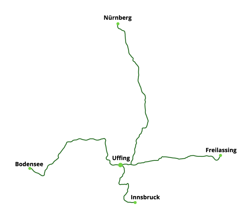 Oppermann Routenkarte groeßerer Ausschnitt